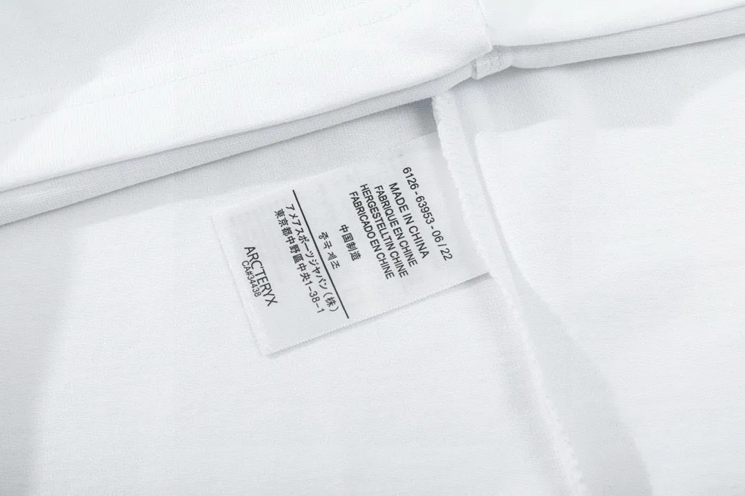 （ ） ARC TERYX JIL SANDER Series 2025New Arrival logo Same Style t 100％ 32 ：White Size：XS S M L